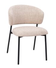 BIZZOTTO krzesło PRISCA czarne / beżowe