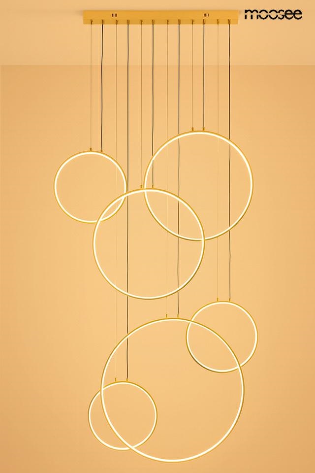 MOOSEE lampa wisząca CIRCULO SIX złota - obrazek 6