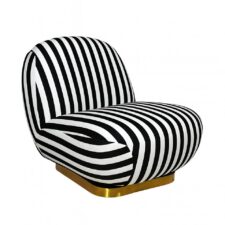 MaMaison fotel obrotowy AZURE biały / czarny