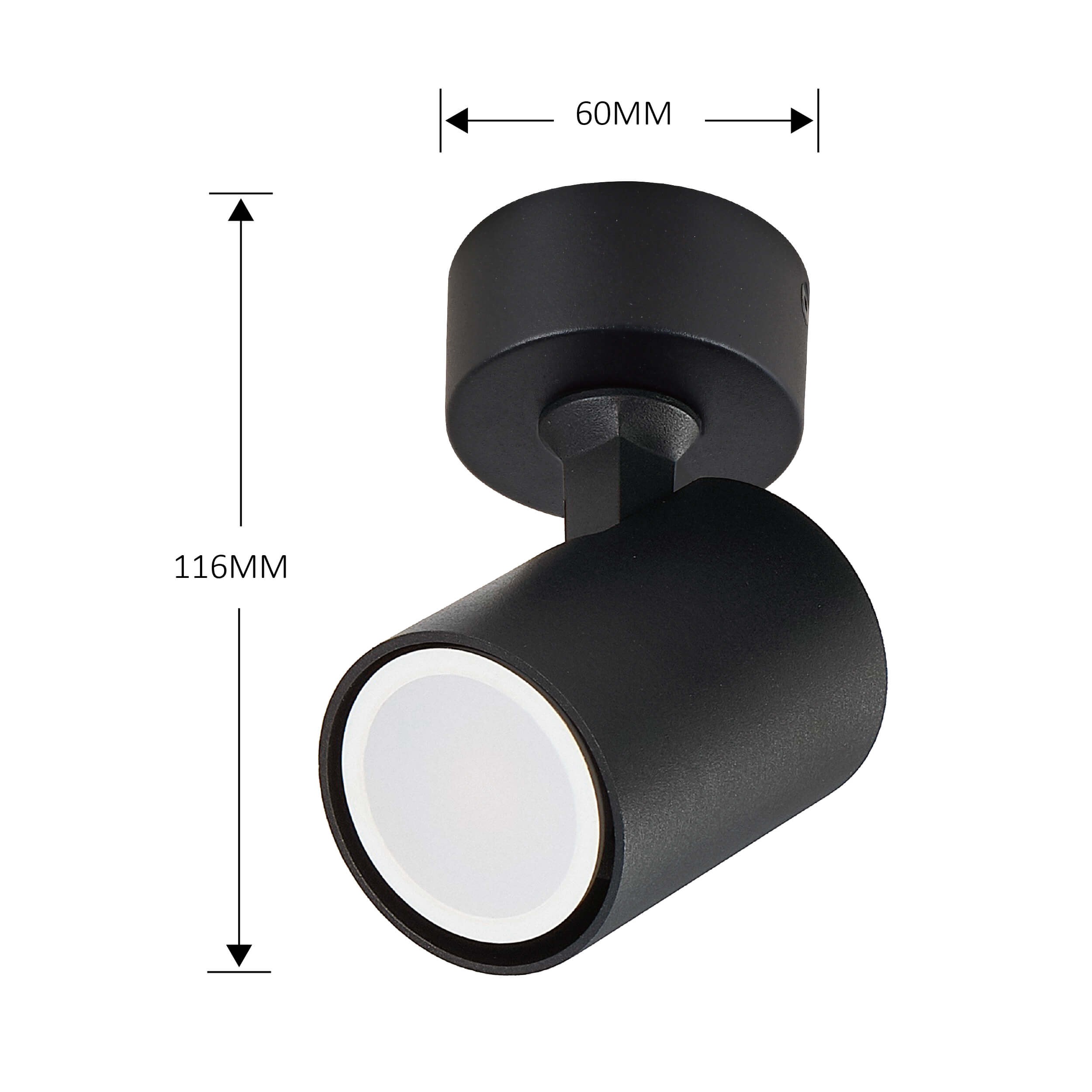 Spot Snow 1 czarny 1xGU10 - obrazek 10