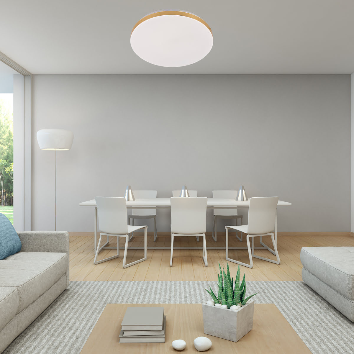 Plafon Babilon 33 cm złoty LED 4000K - obrazek 3