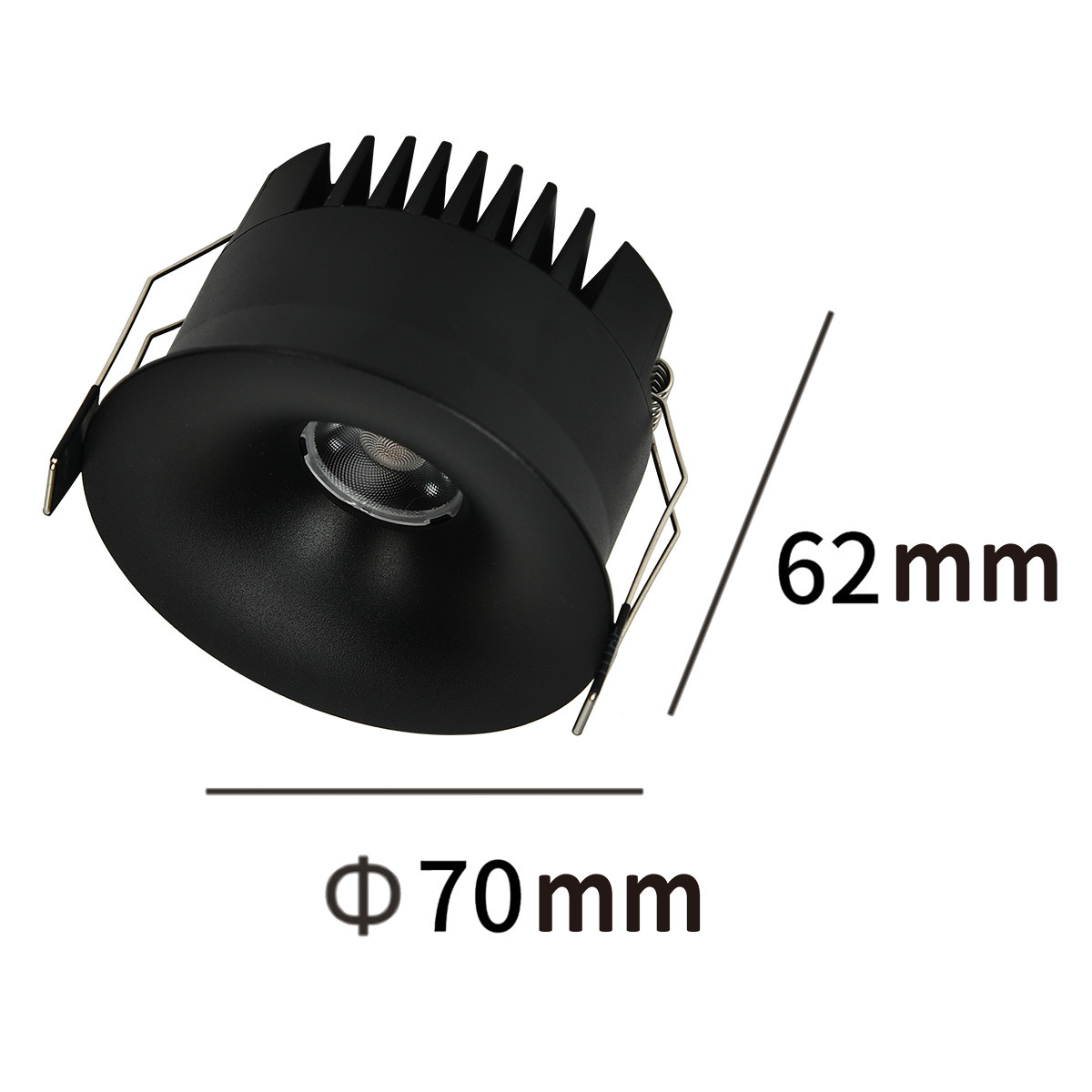 Oczko podtynkowe Zyra czarne LED CCT - obrazek 5