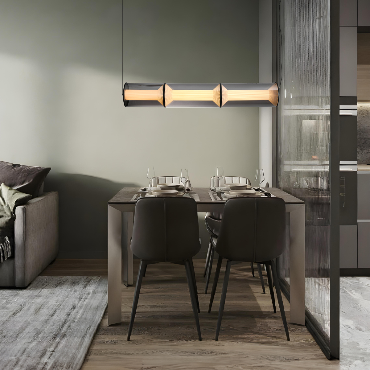 Lampa wisząca Aeris 3 linia dymna LED CCT - obrazek 4