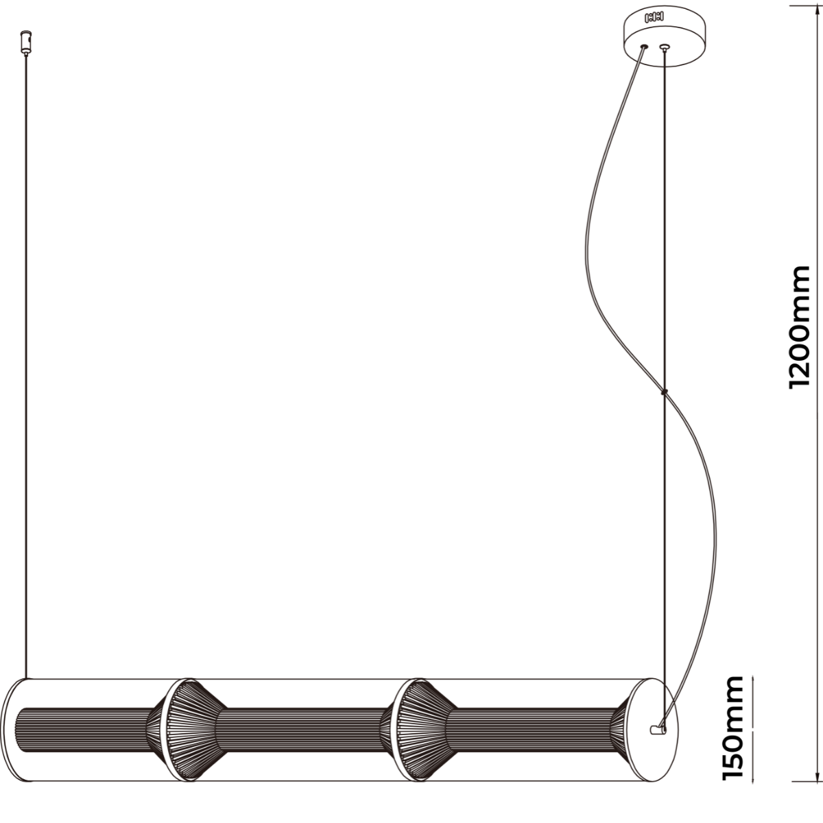 Lampa wisząca Aeris 3 linia dymna LED CCT - obrazek 8
