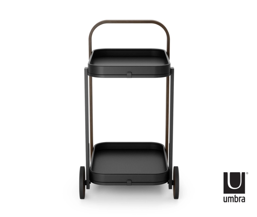 UMBRA wózek barowy BELLWOOD czarny orzechowy - obrazek 5