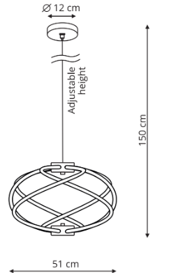 Lampa wisząca Kandor złota LED CCT - obrazek 4
