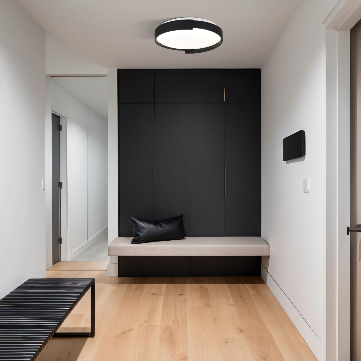 Plafon Halo 27 cm czarny LED CCT - obrazek 3