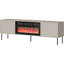 Komoda RTV z kominkiem ANDREA 180 EF 2D kaszmir
