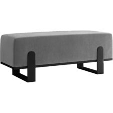 Ławka tapicerowana SULA 80cm czarny / kronos 22