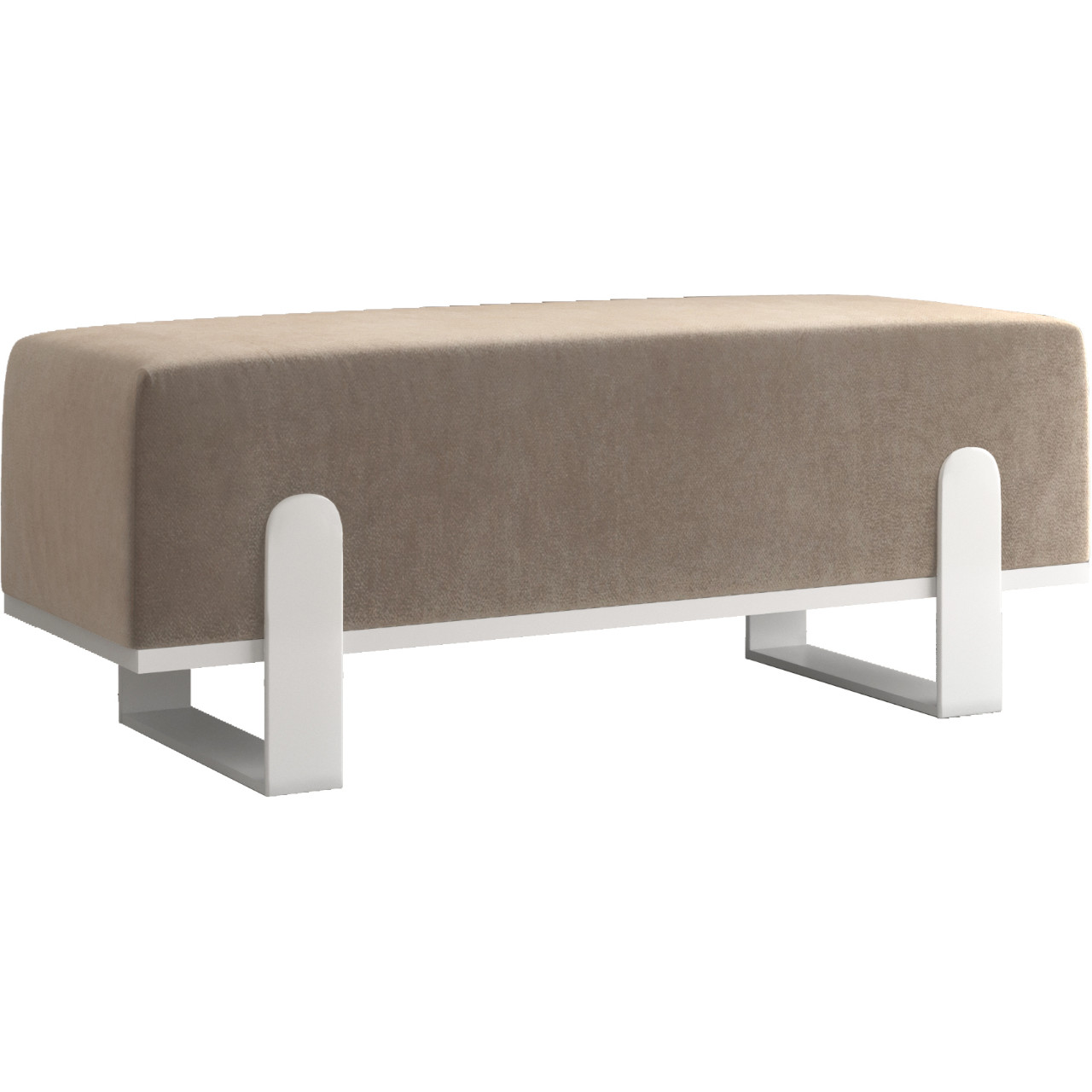 Ławka tapicerowana SULA 80cm biały / paros 03