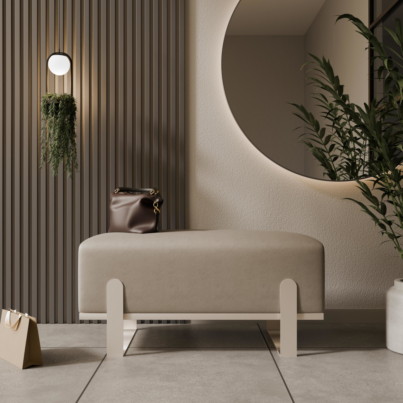 Ławka tapicerowana SULA 80cm kaszmir / paros 03 - obrazek 5