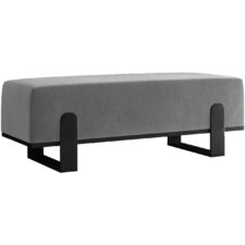 Ławka tapicerowana SULA 100cm czarny / kronos 22