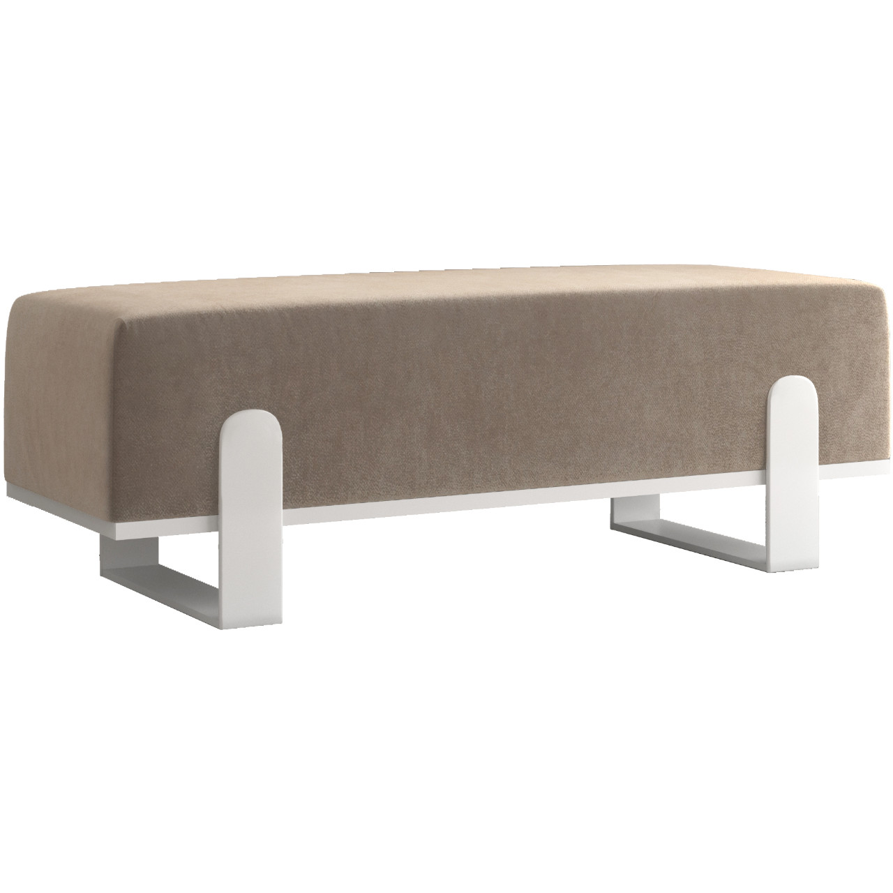Ławka tapicerowana SULA 100cm biały / paros 03