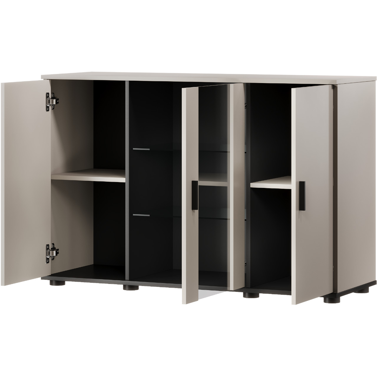 Meblościanka SINDI 9J kaszmir / czarny - obrazek 5