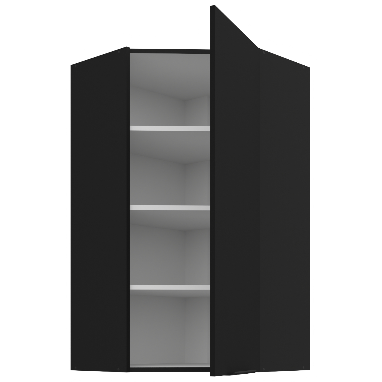 Szafka górna narożna 60 SILVIA 66 czarny - obrazek 3