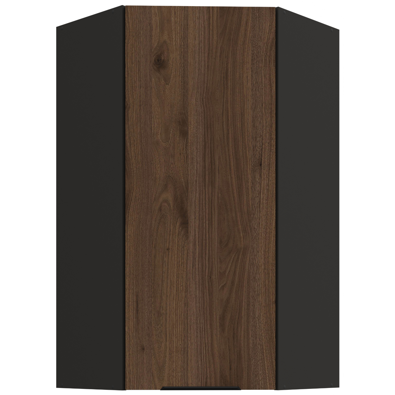 Szafka górna narożna 60 SILVIA 66 czarny / orzech okapi
