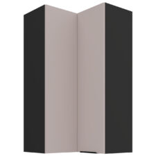 Szafka górna narożna 60 SILVIA 67 czarny / kaszmir