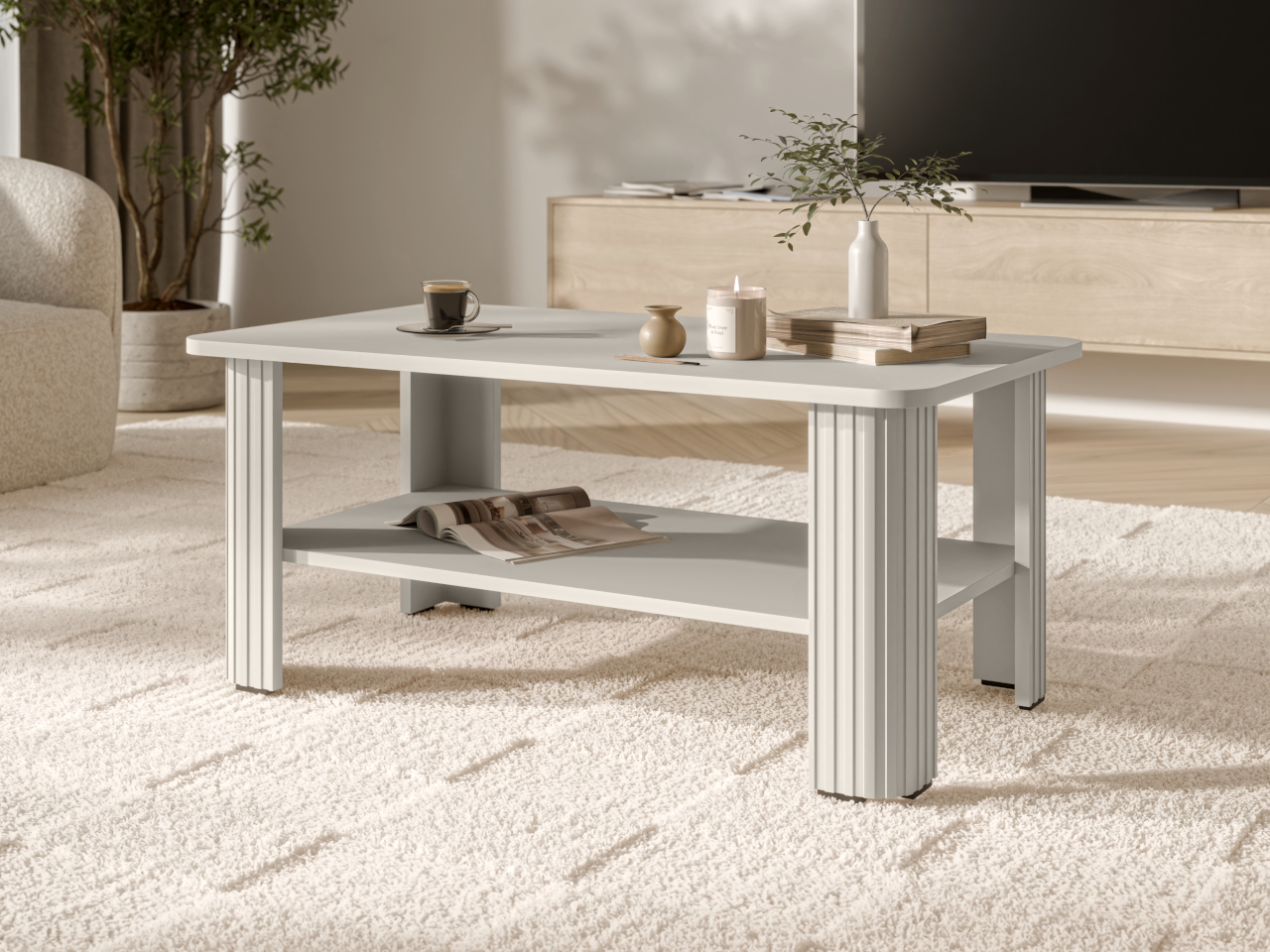 Stolik kawowy CREEK kaszmir mat - obrazek 3