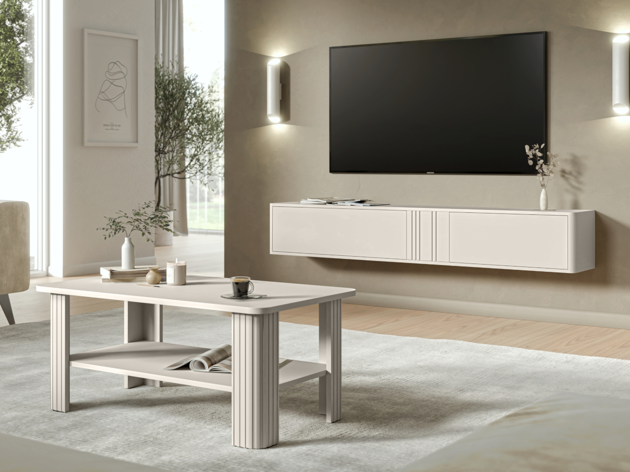 Stolik kawowy CREEK kaszmir mat - obrazek 5