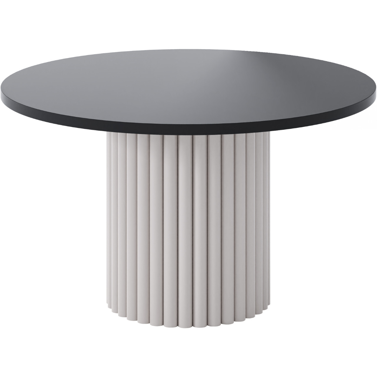 Stolik okrągły CASCANO kaszmir / czarny