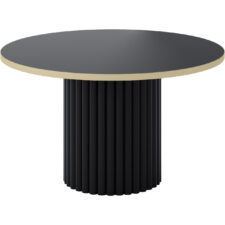 Stolik okrągły CASCANO czarny + złoty