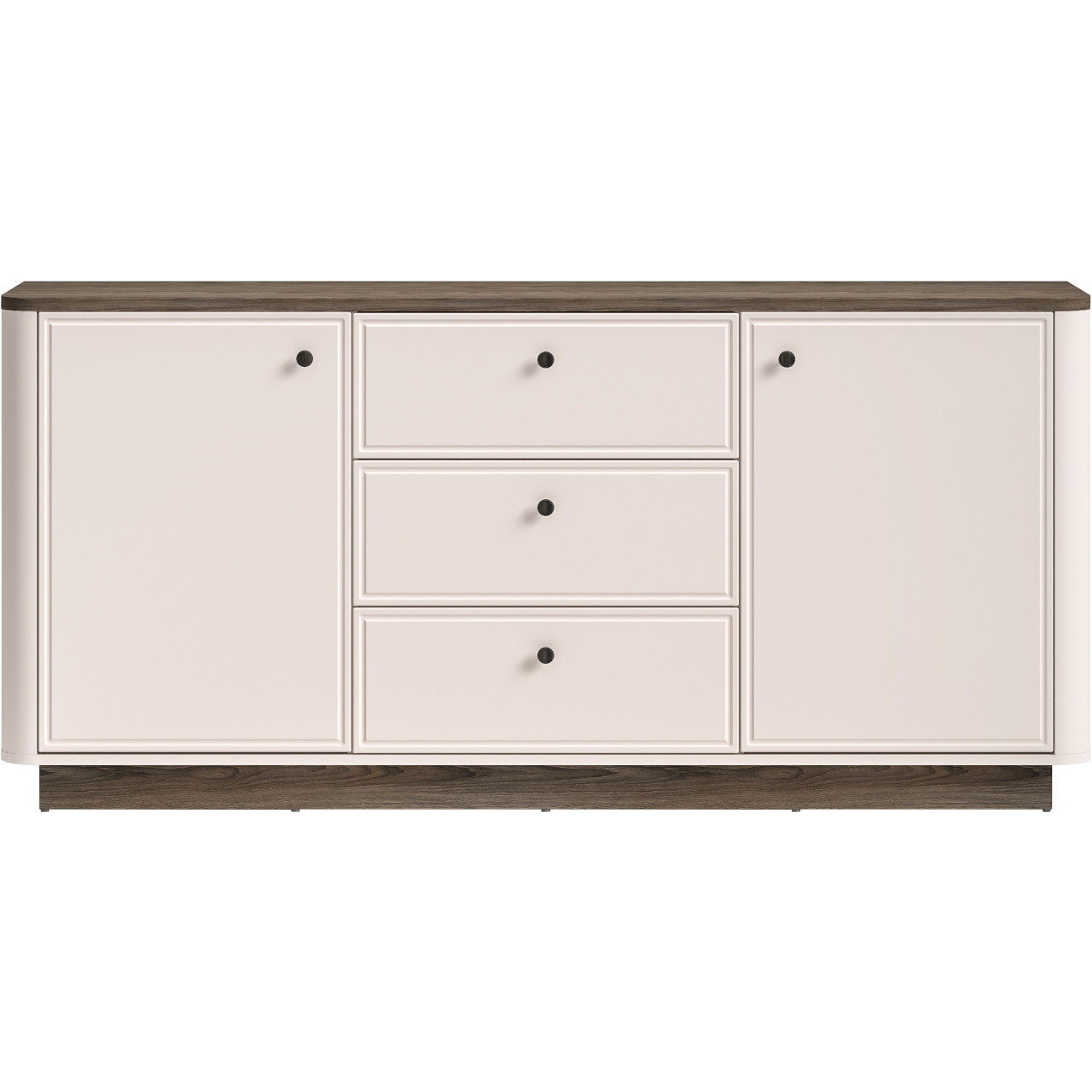 Komoda BORS 03 dąb windmill ciemny / kaszmir - obrazek 3