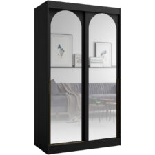 Szafa przesuwna 120 MOGI czarna + złoty