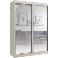 Szafa przesuwna 150 MOGI kaszmir + złoty