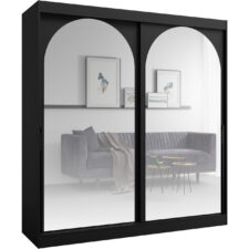 Szafa przesuwna 200 MOGI czarna