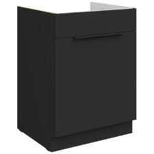 Szafka dolna pod zlew z szufladą 60 ERIS 05 czarny mat / czarny