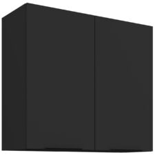 Szafka górna 80 ERIS 18 czarny mat / czarny