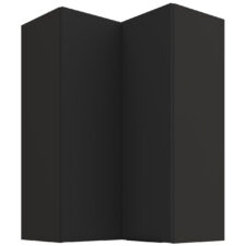 Szafka górna narożna 60 ERIS 30 czarny mat / czarny