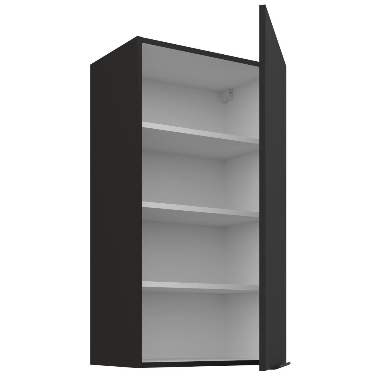 Szafka górna 50 ERIS 35 czarny mat / czarny - obrazek 3