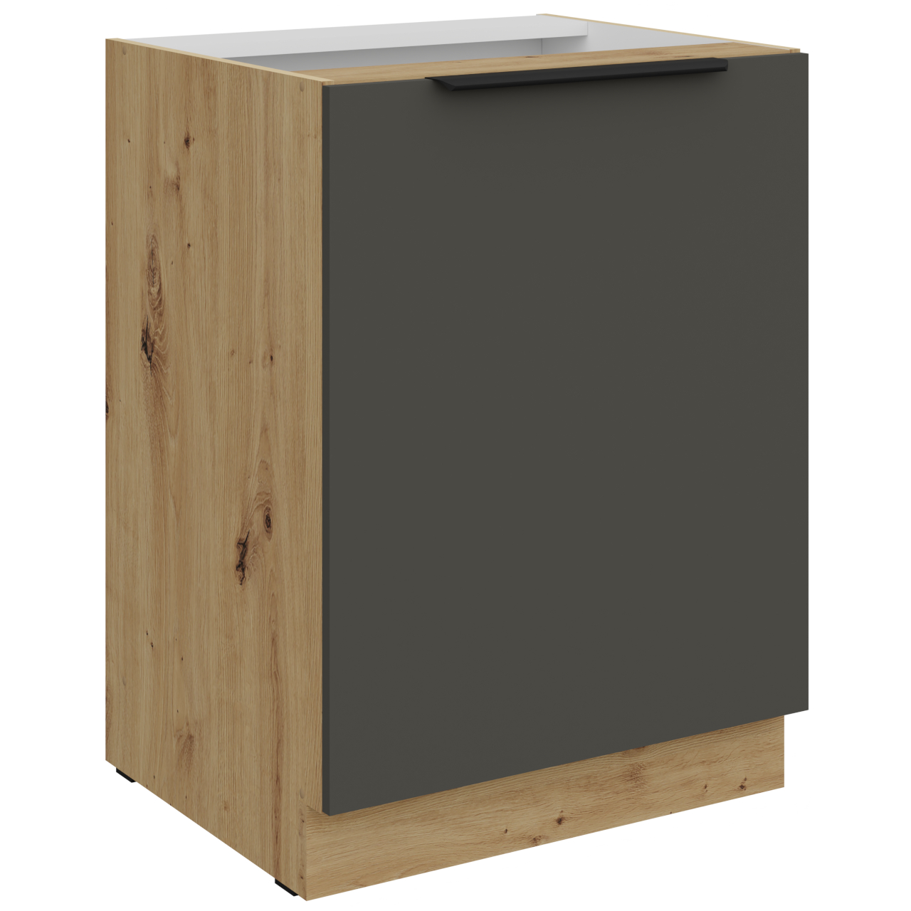 Szafka dolna 60 ERIS 06 dąb artisan / grafit