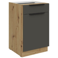 Szafka dolna z szufladą 50 ERIS 10 dąb artisan / grafit