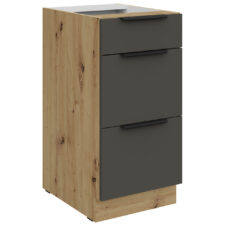 Szafka z szufladami 40 ERIS 11 dąb artisan / grafit