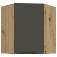Szafka górna narożna 60 ERIS 26 dąb artisan / grafit