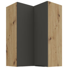 Szafka górna narożna 60 ERIS 30 dąb artisan / grafit