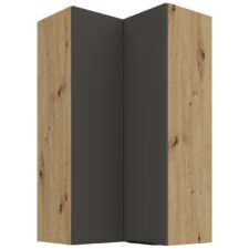 Szafka górna narożna 60 ERIS 31 dąb artisan / grafit
