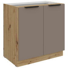 Szafka dolna 80 ERIS 03 dąb artisan / piaskowa szarość