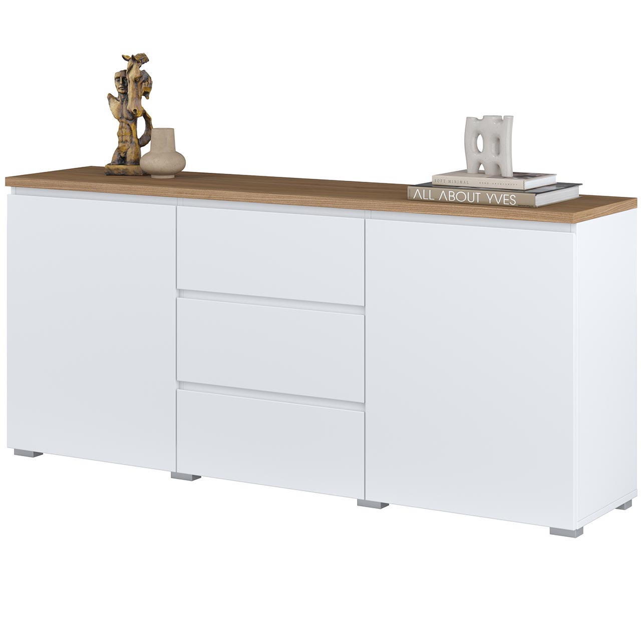 Komoda MUDO 26 biały / dąb mauvella - obrazek 3