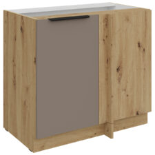 Szafka dolna narożna 105 ERIS 15 dąb artisan / piaskowa szarość
