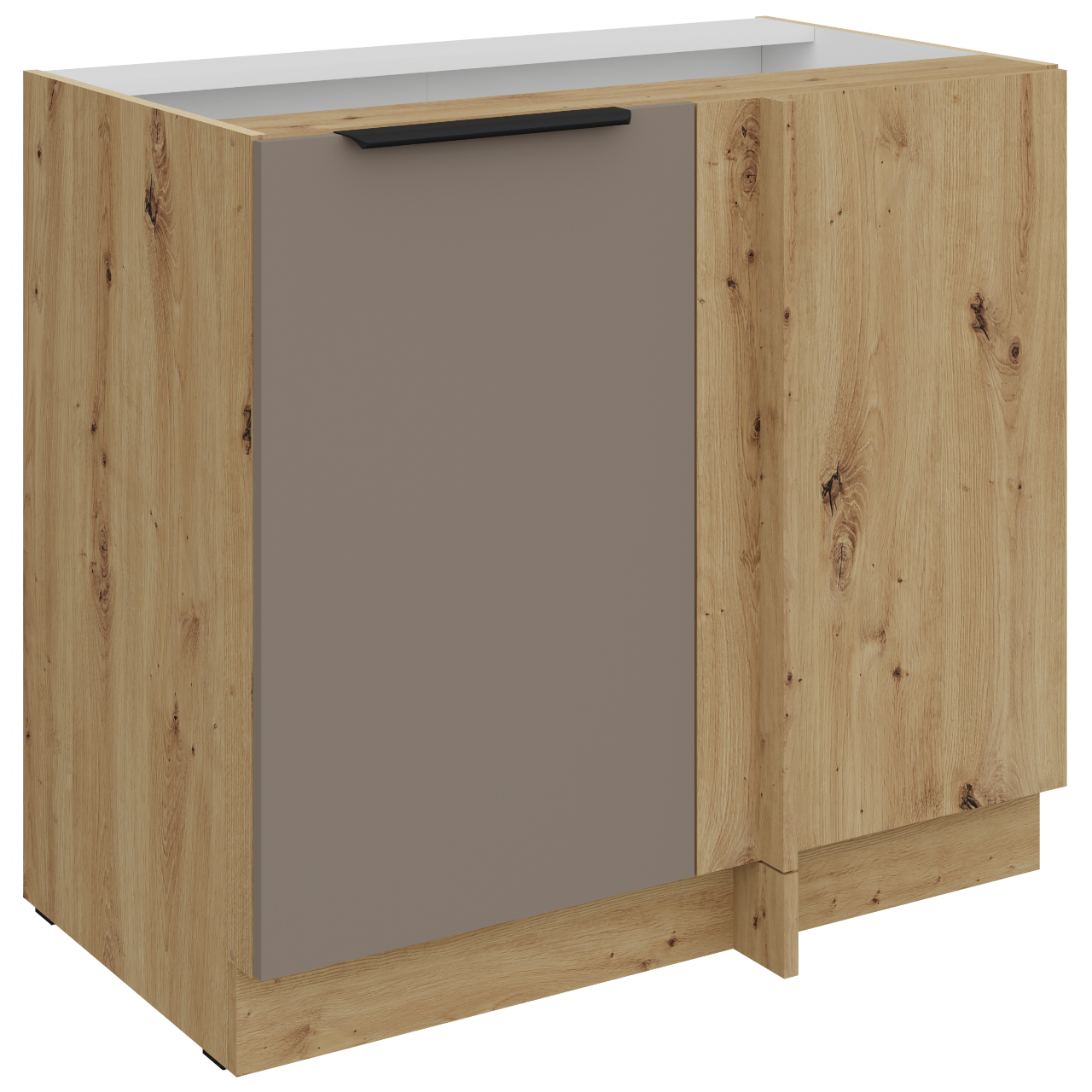 Szafka dolna narożna 105 ERIS 15 dąb artisan / piaskowa szarość