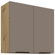 Szafka górna 80 ERIS 18 dąb artisan / piaskowa szarość