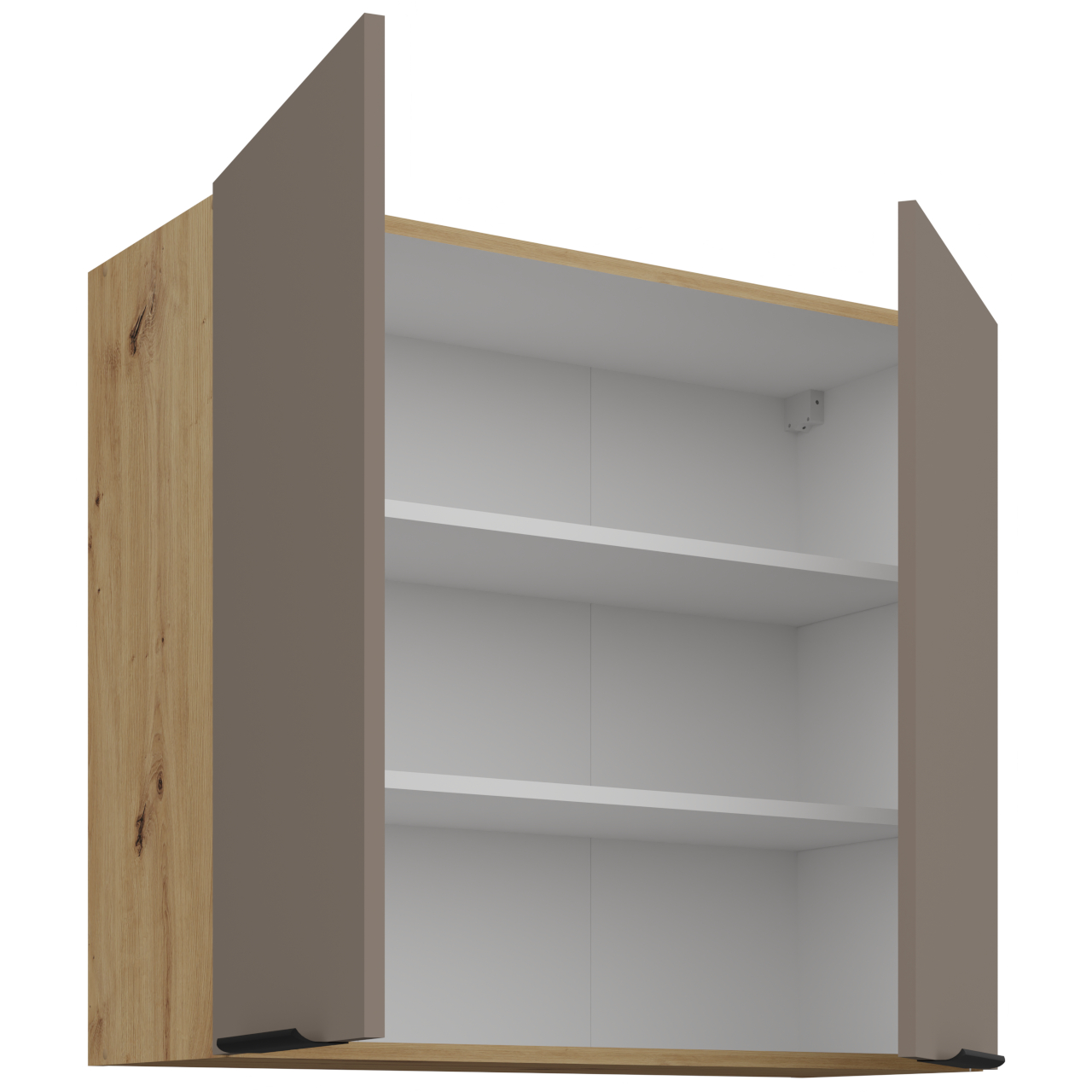 Szafka górna 80 ERIS 18 dąb artisan / piaskowa szarość - obrazek 3