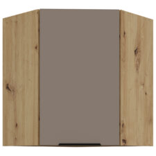 Szafka górna narożna 60 ERIS 26 dąb artisan / piaskowa szarość