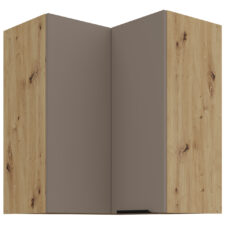 Szafka górna narożna 60 ERIS 29 dąb artisan / piaskowa szarość