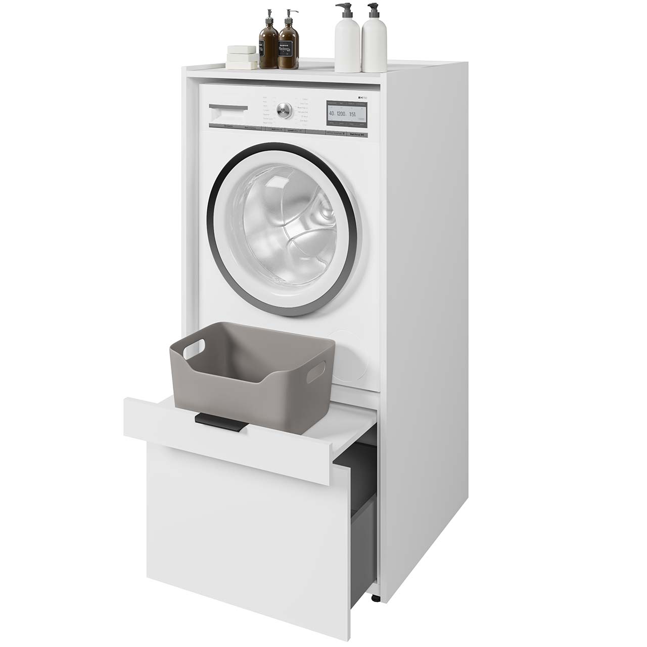 Zabudowa na pralkę / suszarkę VESA 60 biała - obrazek 5