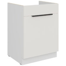 Szafka dolna pod zlew z szufladą 60 ERIS 05 biały / biały mat