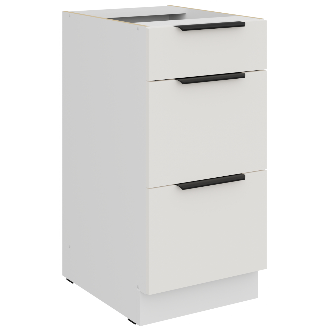 Szafka z szufladami 40 ERIS 11 biały / biały mat